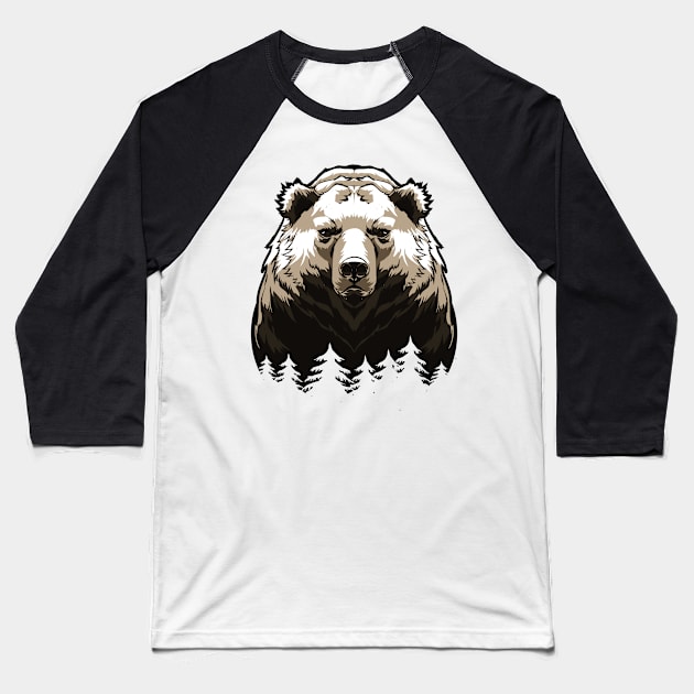 American Black Bear Baseball T-Shirt by t-shiit